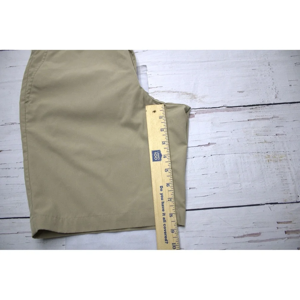 PGA Tour Mens Golf Shorts Khaki Tan Performance Stretch Size 32
